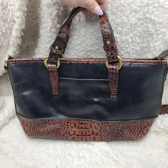 Brahmin Black and brown leather Satchel - Picture 4 of 14